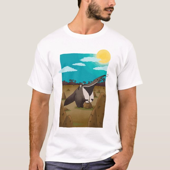 T-shirt Anteater and the Cerrado - Brazilian Animals (Devant)