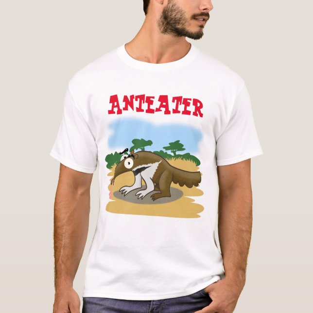 T-shirt Anteater de dessin impressionnant (Devant)