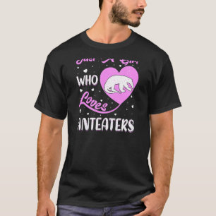 T-shirt Anteater En Forme De Coeur Juste Une Fille Qui Aim