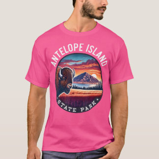 T-shirt Antelope Island State Park Randonnée Souvenir Biso