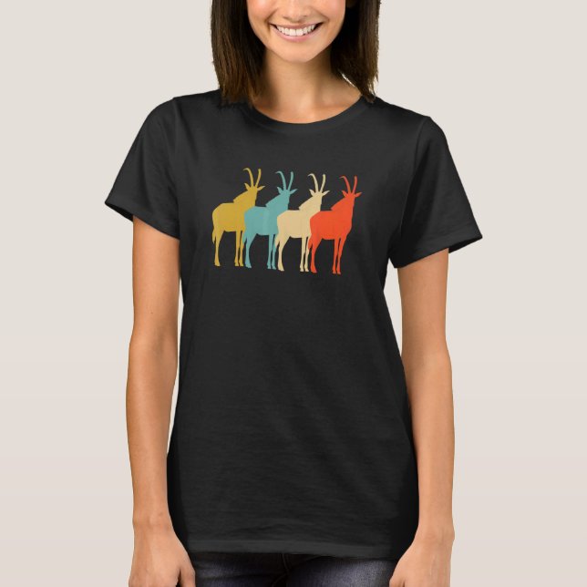 T-shirt Antelope Retro Vintage (Devant)