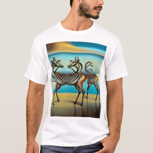 T-shirt Antelopes reflétant les zèbres