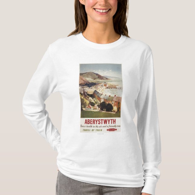 T-shirt Antenne d'affiche britannique de chemins de fer de (Devant)