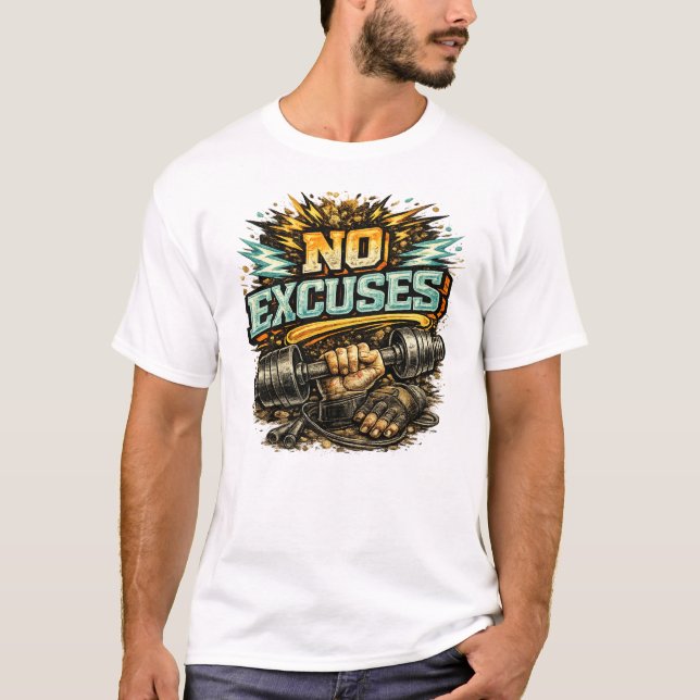 T-shirt Anthem du Lèveur de Fer Sans Excuses (Devant)