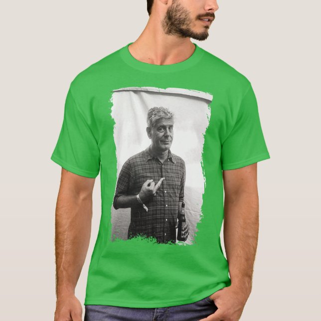 T-shirt Anthony Bourdain amis du majeur (Devant)