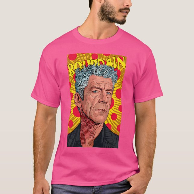 T-shirt Anthony Bourdain Design (Devant)