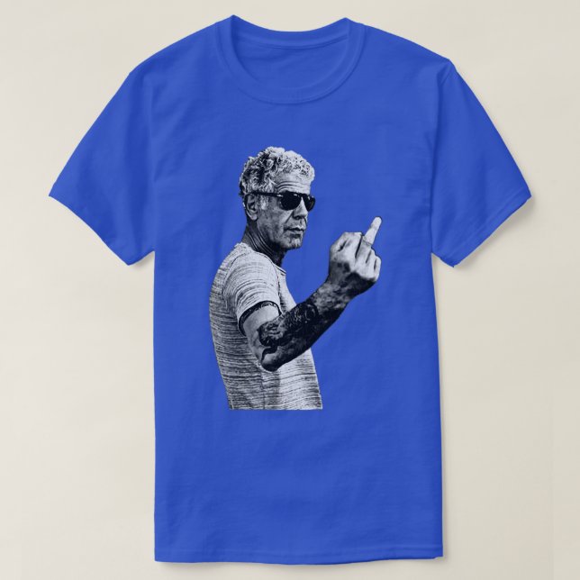 T-shirt Anthony BourdainEnfants de style doigt moyen (Design devant)