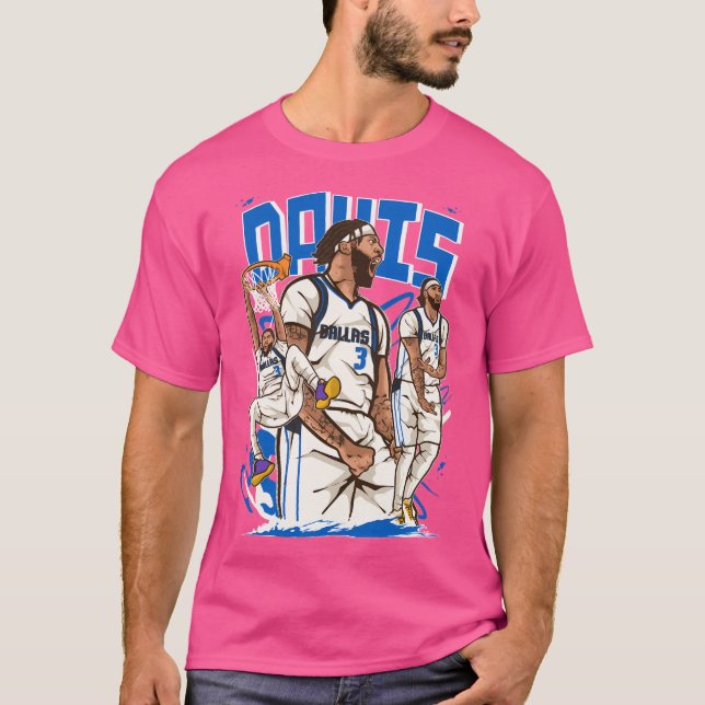 T-shirt Anthony Davis Dallas Caricature active (Devant)