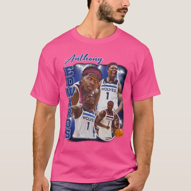 T-shirt Anthony Edwards Collage vertical (Devant)