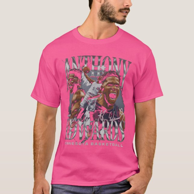 T-shirt Anthony Edwards Minnesota Vintage (Devant)