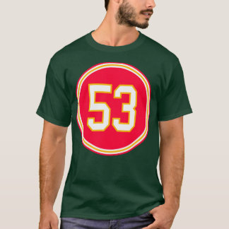 T-shirt Anthony Hitchens Numéro 53 Jersey Kansas City Chie