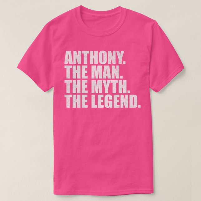 T-shirt AnthonyAnthony Nom Anthony prénom (Design devant)
