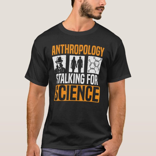 T-shirt Anthropologie Étapes Pour La Science Anthropologue (Devant)