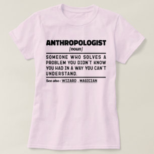 T-shirt Anthropologue Noun Définition Anthropologie Lover