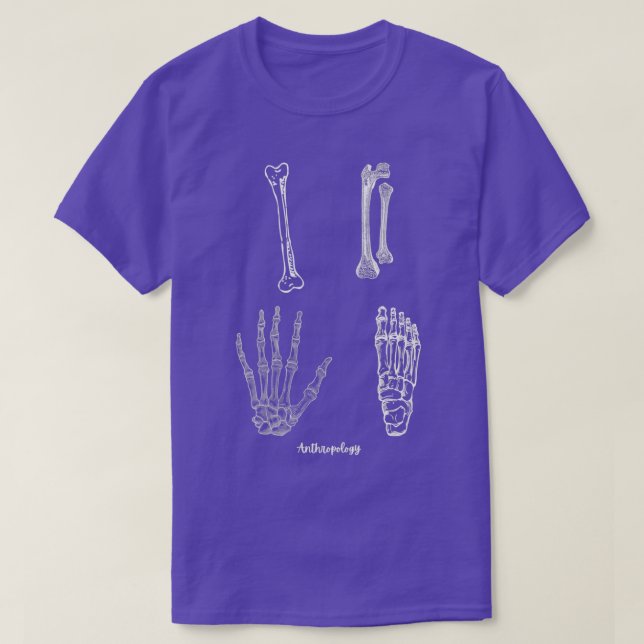 T-SHIRT ANTHROPOLOGY BONES (Design devant)