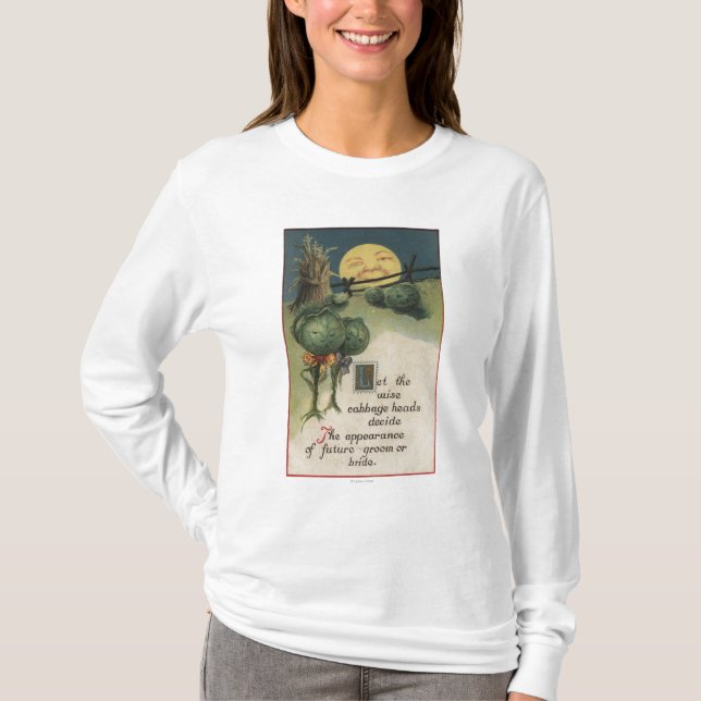 T-shirt Anthropomorphisme de Halloween GreetingCabbage (Devant)