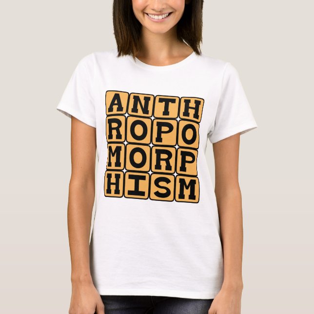 T-shirt Anthropomorphisme, Donner Des Traits Humains Aux A (Devant)