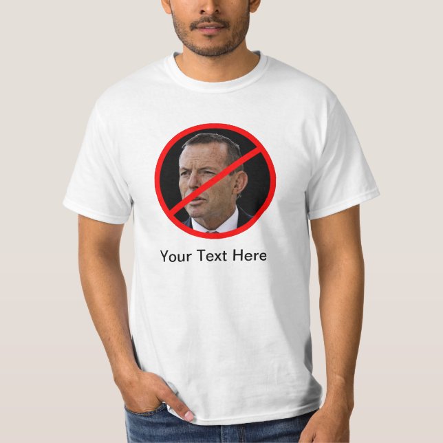 T-shirt Anti Abbott élégant (Devant)