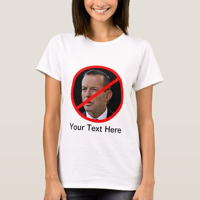T-shirt Anti Abbott élégant (Devant)