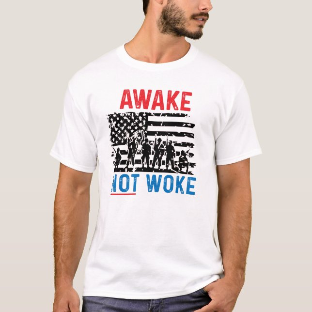 T-shirt Anti Annuler Culture AWAKE pas réveillé (Devant)