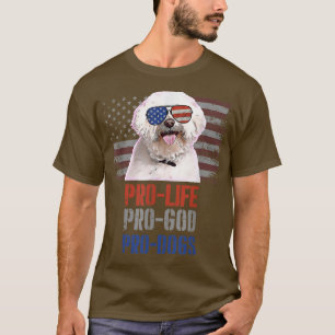 T-shirt Anti-avortement maltais Pro God Pro Chiens
