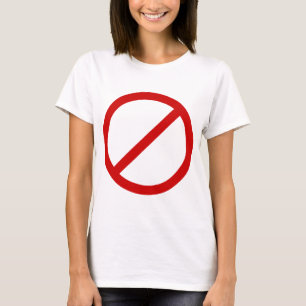 T-shirt Anti- cercle de modèle avec le modèle de barre