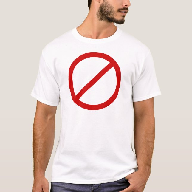 T-shirt Anti- cercle de modèle avec le modèle de barre (Devant)
