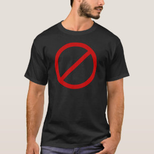 T-shirt Anti- cercle de modèle avec le modèle de barre