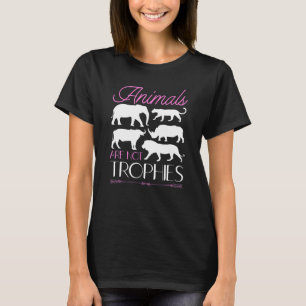 T-shirt Anti Chasse aux Grands Gibiers Les Animaux Ne Sont