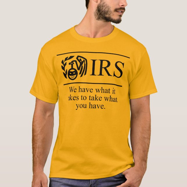 T-shirt Anti- chemise d'IRS (Devant)