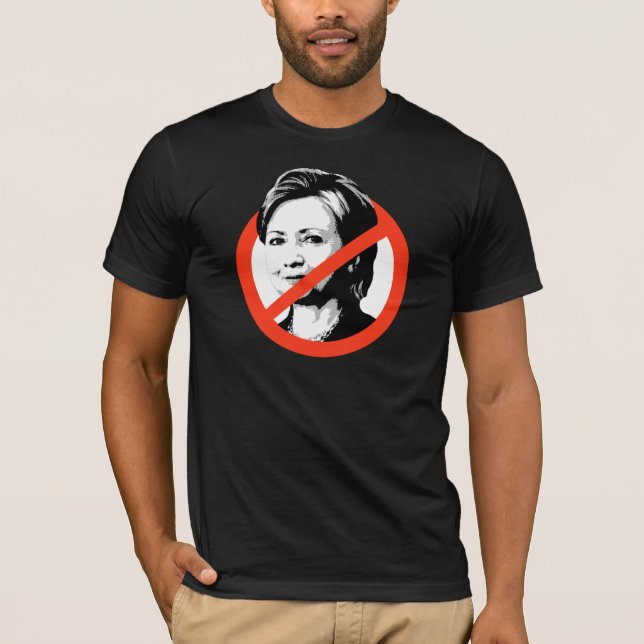 T-shirt Anti-Clinton - Anti-Hillary Clinton (Devant)