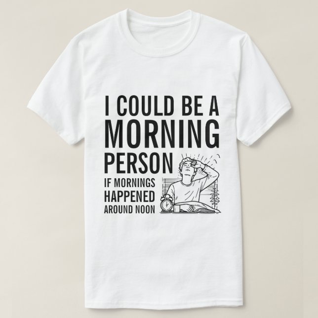 T-Shirt Anti-Club du Matin (Design devant)