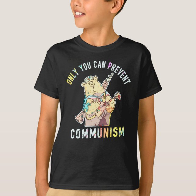 T-shirt Anti Communism Capitalism Antisocialist (Devant)