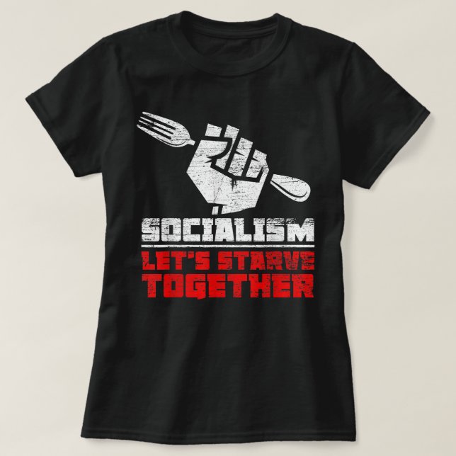 T-shirt Anti-communisme anti-socialisme (Design devant)