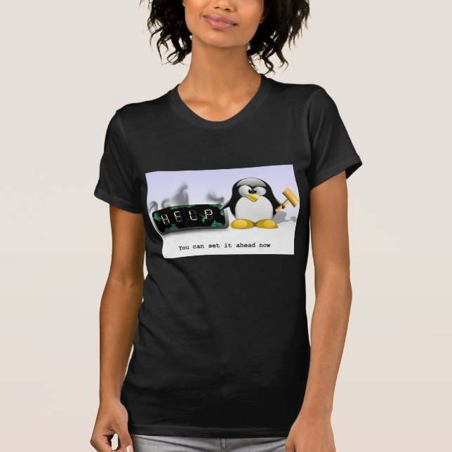 T-shirt Anti-Daylight Saving Time (Devant)