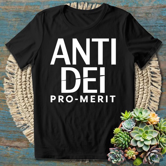 T-shirt Anti DEI Pro Merit - Déclaration audacieuse sur l' (Créateur téléchargé)