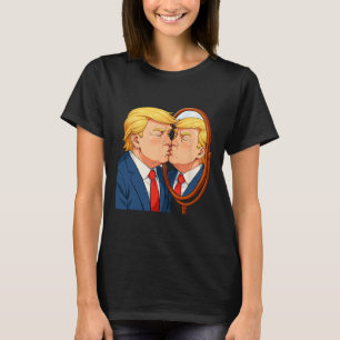 T-shirt Anti-donald Trump Miroir Embrassant - Narcissisme