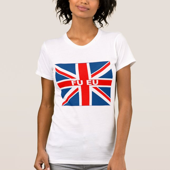 T-shirt Anti drapeau d'UE les Anglais (Devant)