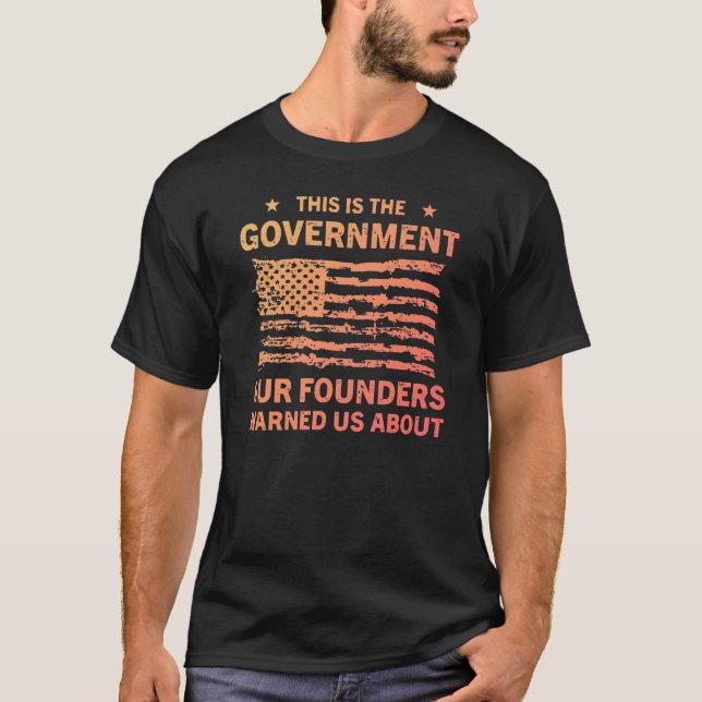 T-shirt Anti-gouvernement patriotique américains vintage 2 (Devant)