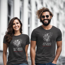 T-shirt anti-guerre | Grenade & Fleur | Arrêter la