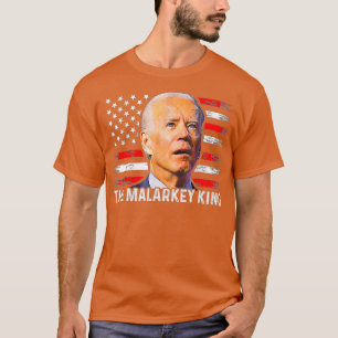 T-shirt Anti Joe Biden Le Malarkey King Pro Trump Ultra M