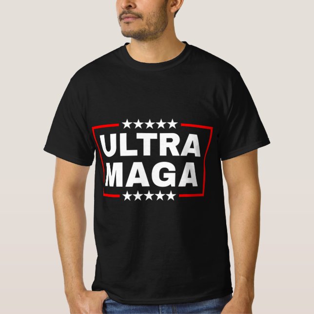 T-shirt Anti Joe Biden Ultra Maga  (Devant)