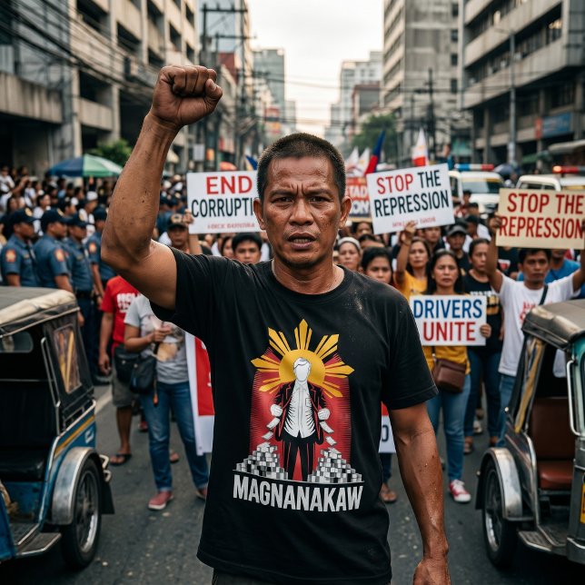 T-shirt Anti Marcos Philippin Corruption Protestation (Créateur téléchargé)