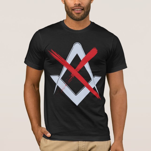 T-shirt Anti mason/No Masons (Devant)
