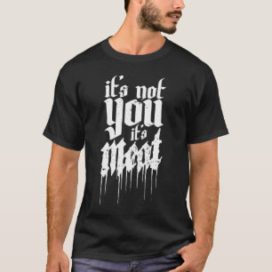 T-shirt Anti Meat Plante Basé Vegan Goth Droits des animau