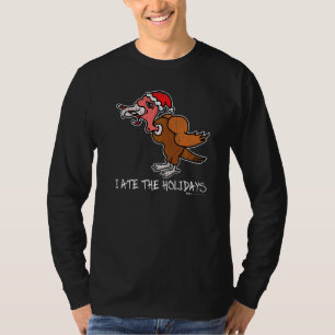 T-shirt Anti Noël Vintage J'ai Mangé La Dinde Des Fêtes