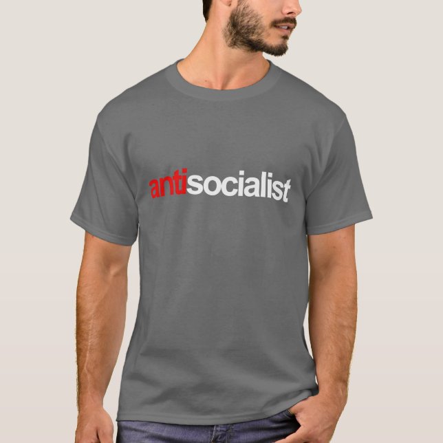T-shirt Anti-Obama - antisocialist (Devant)