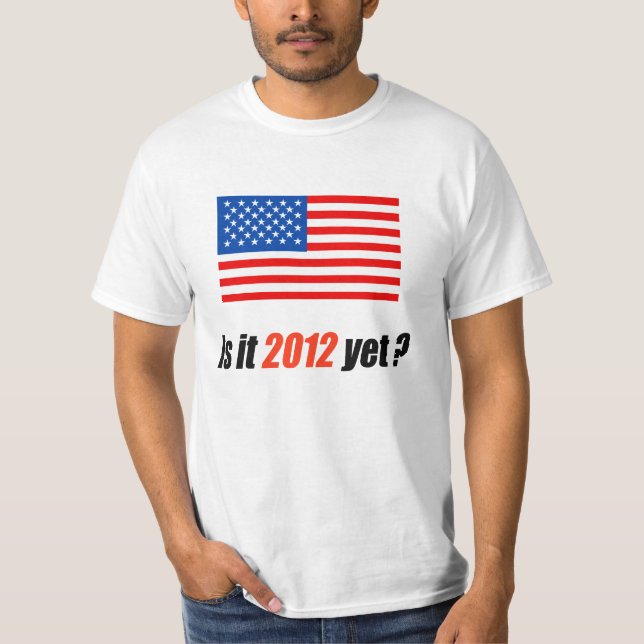 T-shirt Anti-Obama Bumpersticker - 2012 encore (Devant)