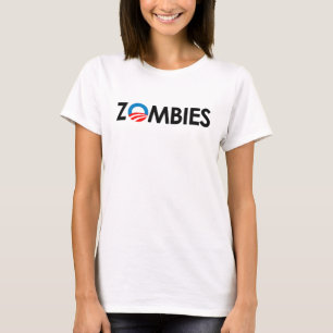 T-shirt Anti-Obama - noir de zombis