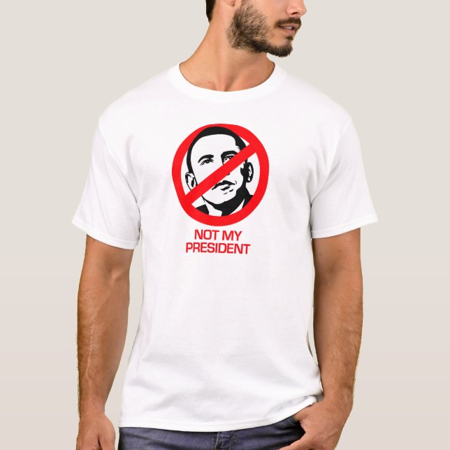 T-shirt Anti-Obama - non mon président (Devant)